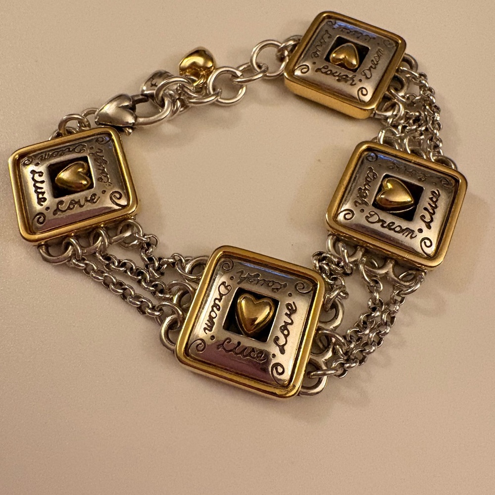 Brighton Gold and Silver Love Bracelet